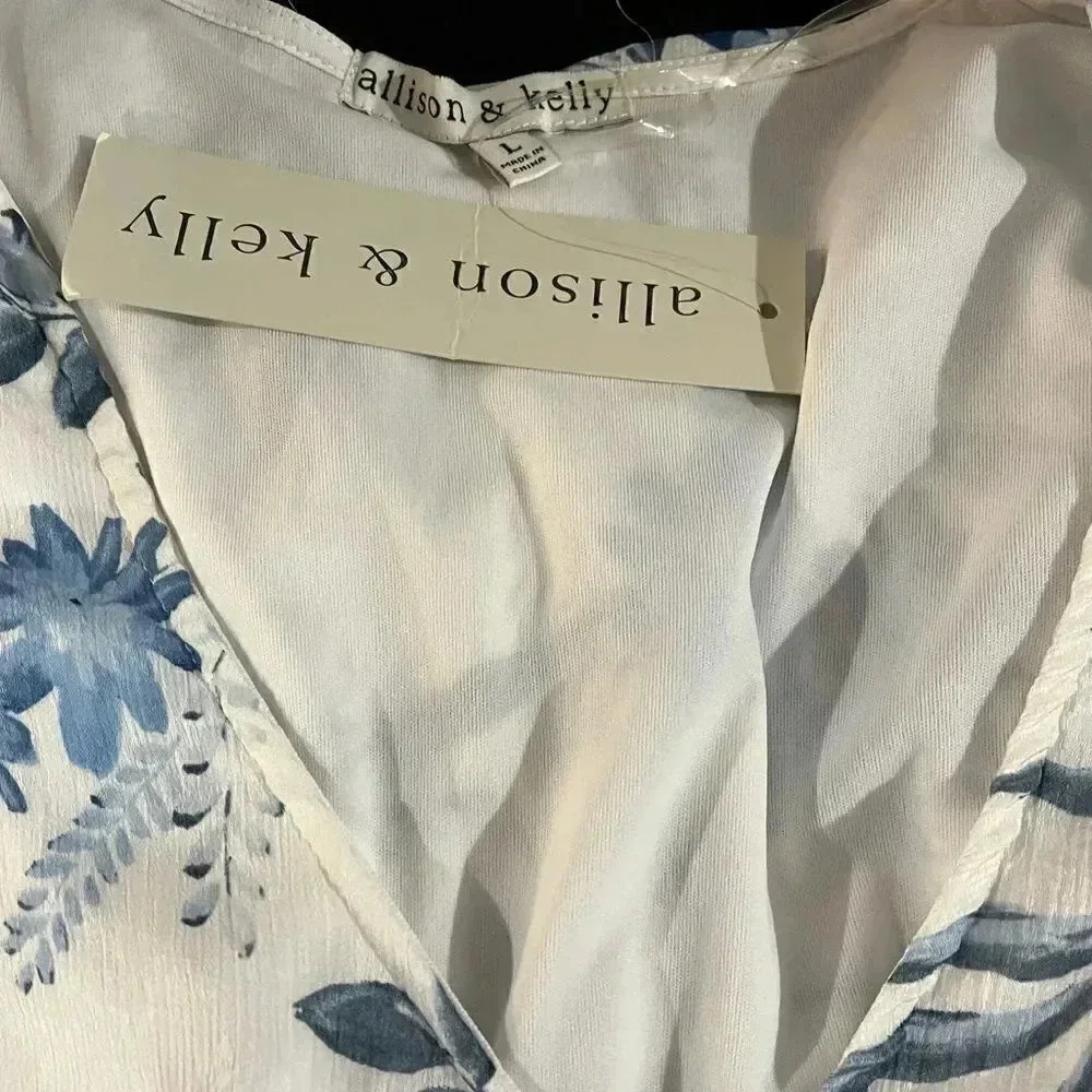 Allison & Kelly faux wrap dress size L NWT - Picture 5 of 14